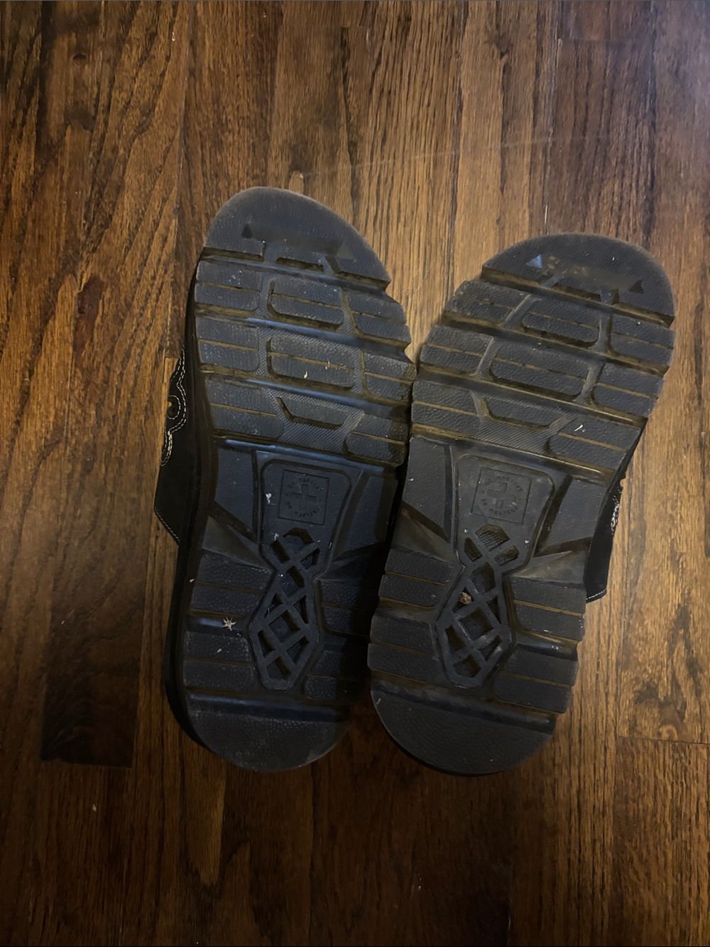 Dr. Martens Black Floral Cutout Slide Sandals - Picture 6 of 6